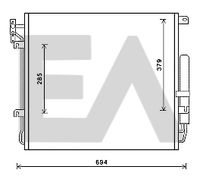 EACLIMA 30C05014 - Condensador, aire acondicionado