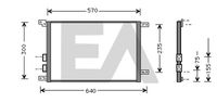 EACLIMA 30C03006 - Condensador, aire acondicionado