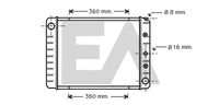 EACLIMA 31R78015 - Radiador, refrigeración del motor