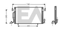 EACLIMA 30C10008 - Condensador, aire acondicionado