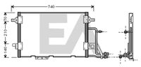 EACLIMA 30C02009 - Condensador, aire acondicionado