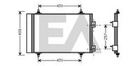 EACLIMA 30C10021 - Material: Aluminio<br>Artículo complementario / información complementaria 2: con secador<br>Ø entrada [mm]: 14,5<br>Ø salida [mm]: 11,2<br>Agente frigorífico: R 134 a<br>Longitud de red [mm]: 530<br>Ancho de red [mm]: 358<br>Profundidad de red [mm]: 16<br>