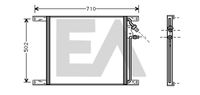 EACLIMA 30C16001 - Condensador, aire acondicionado