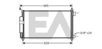 EACLIMA 30C18027 - Condensador, aire acondicionado