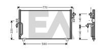 EACLIMA 30C18011 - Condensador, aire acondicionado