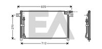 EACLIMA 30C18013 - Condensador, aire acondicionado