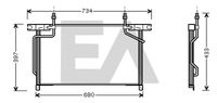 EACLIMA 30C18025 - Condensador, aire acondicionado