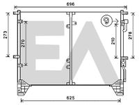 EACLIMA 30C20026 - Condensador, aire acondicionado