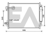 EACLIMA 30C18054 - Condensador, aire acondicionado