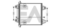 EACLIMA 30C16003 - Material: Aluminio<br>Rosca, entrada: M20X1.5<br>Rosca, salida: M16 X 1.5<br>Longitud de red [mm]: 519<br>Ancho de red [mm]: 541<br>Profundidad de red [mm]: 18<br>