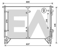 EACLIMA 30C20027 - Condensador, aire acondicionado