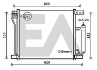 EACLIMA 30C18047 - Condensador, aire acondicionado