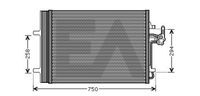 EACLIMA 30C22047 - Condensador, aire acondicionado