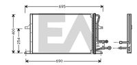 EACLIMA 30C22005 - Condensador, aire acondicionado