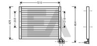 EACLIMA 30C25008 - Condensador, aire acondicionado