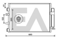 EACLIMA 30C22001 - Condensador, aire acondicionado