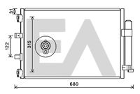 EACLIMA 30C22027 - Condensador, aire acondicionado