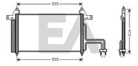 EACLIMA 30C25035 - Condensador, aire acondicionado