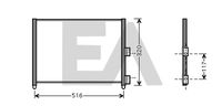 EACLIMA 30C25053 - Condensador, aire acondicionado