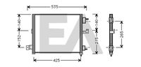 EACLIMA 30C28010 - Condensador, aire acondicionado