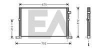 EACLIMA 30C22022 - Condensador, aire acondicionado