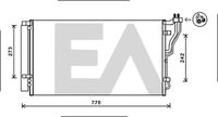 EACLIMA 30C28068 - Condensador, aire acondicionado