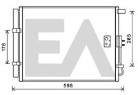 EACLIMA 30C28053 - Condensador, aire acondicionado