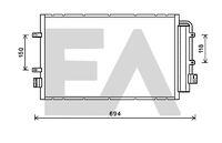 EACLIMA 30C30005 - Condensador, aire acondicionado