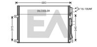 EACLIMA 30C33016 - Condensador, aire acondicionado