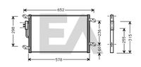 EACLIMA 30C40004 - Condensador, aire acondicionado