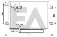 EACLIMA 30C50054 - Condensador, aire acondicionado