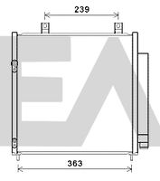 EACLIMA 30C51023 - Condensador, aire acondicionado