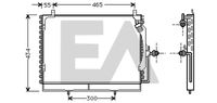 EACLIMA 30C50002 - Condensador, aire acondicionado