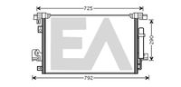 EACLIMA 30C51014 - Condensador, aire acondicionado