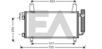 EACLIMA 30C52023 - Condensador, aire acondicionado