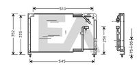 EACLIMA 30C52019 - Condensador, aire acondicionado