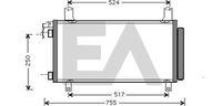 EACLIMA 30C52024 - Condensador, aire acondicionado