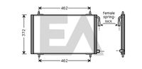 EACLIMA 30C55007 - Condensador, aire acondicionado