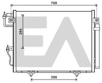 EACLIMA 30C51018 - Condensador, aire acondicionado