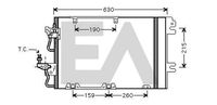 EACLIMA 30C54018 - Condensador, aire acondicionado