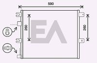 EACLIMA 30C59004 - Condensador, aire acondicionado