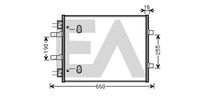 EACLIMA 30C54027 - Condensador, aire acondicionado