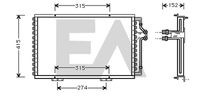 EACLIMA 30C60012 - Condensador, aire acondicionado