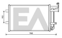 EACLIMA 30C52033 - Condensador, aire acondicionado