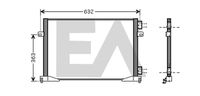 EACLIMA 30C60053 - Condensador, aire acondicionado