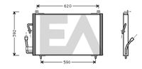 EACLIMA 30C55004 - Condensador, aire acondicionado