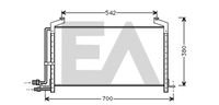 EACLIMA 30C62001 - Condensador, aire acondicionado