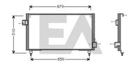 EACLIMA 30C68005 - Condensador, aire acondicionado