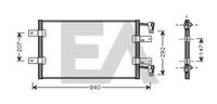 EACLIMA 30C60040 - Condensador, aire acondicionado