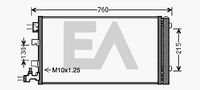 EACLIMA 30C60059 - Condensador, aire acondicionado